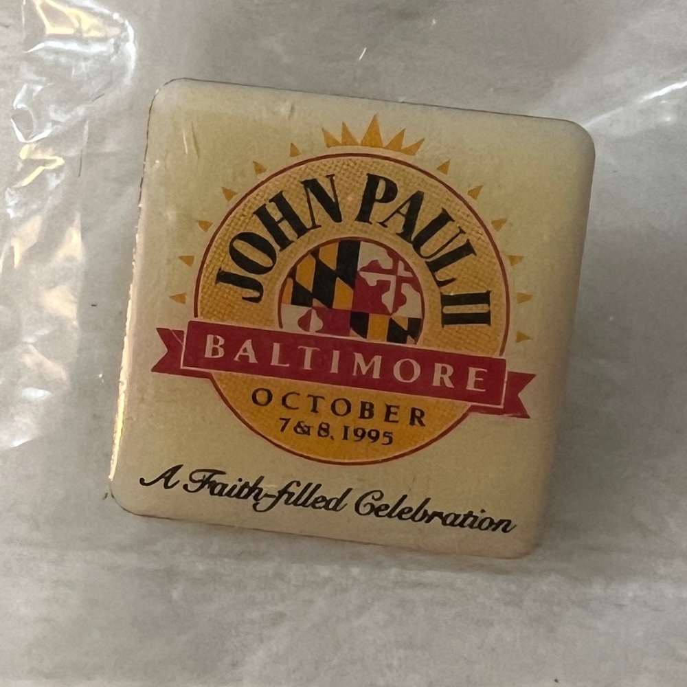 John Paul II Baltimore Commemorative Lapel Pin